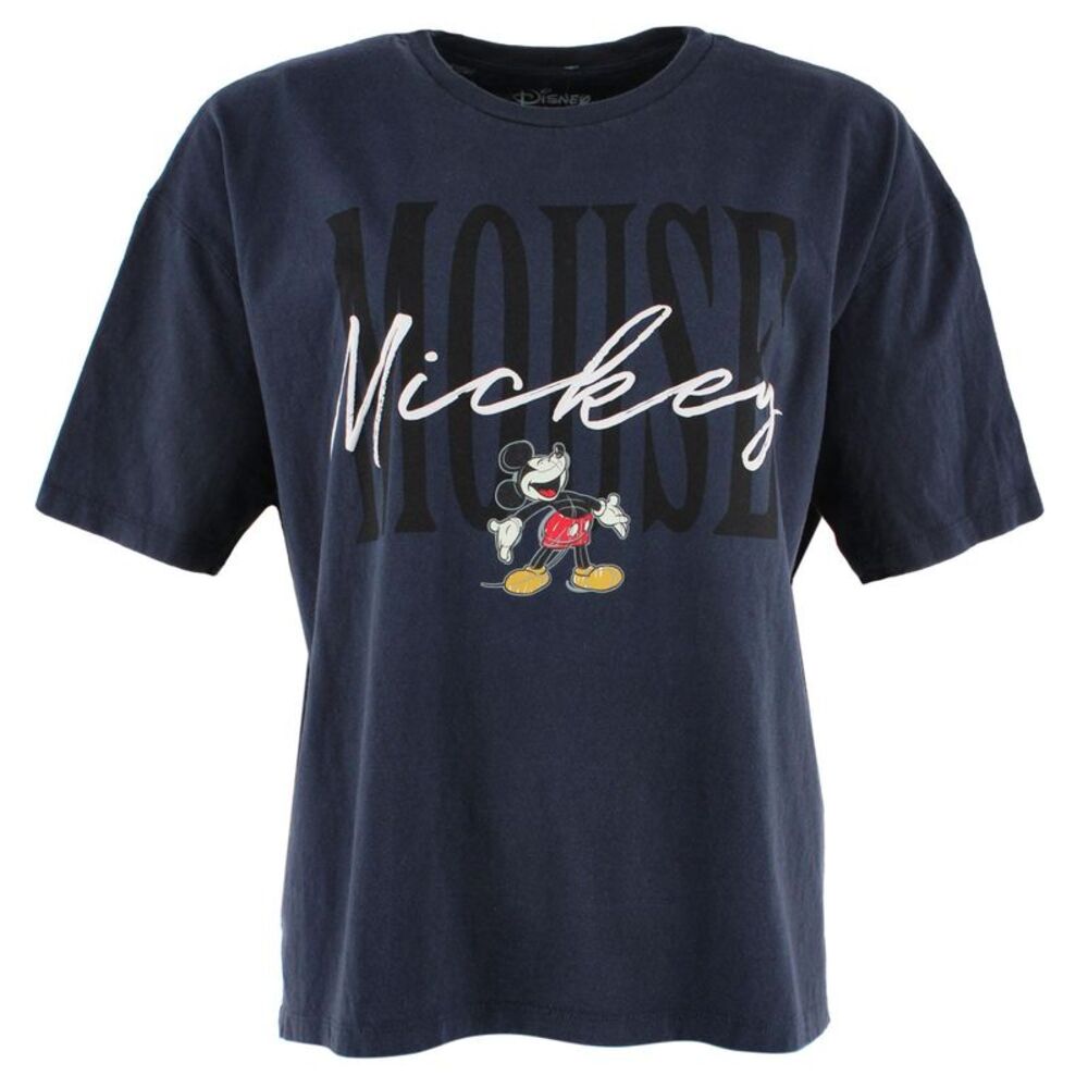 Jerry Leigh Unisex Mickey Mouse Script Signature T-Shirt